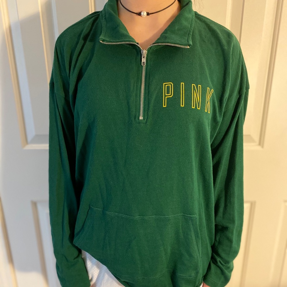 VS PINK Greenbay Packers 1/4 Zip